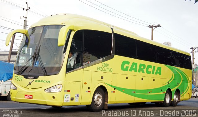 Viação Garcia 7809 na cidade de São Paulo, São Paulo, Brasil, por Cristiano Soares da Silva. ID da foto: 5931488.