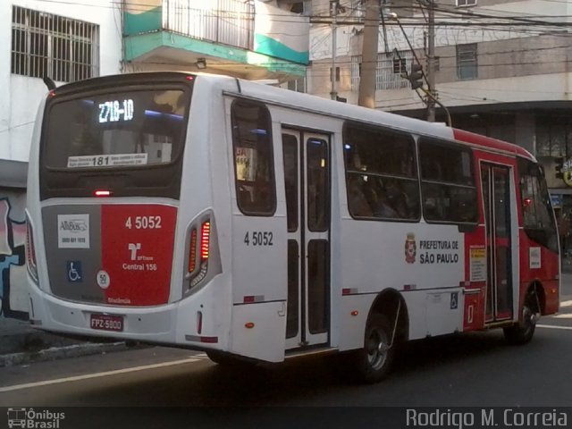 Allibus Transportes 4 5052 na cidade de São Paulo, São Paulo, Brasil, por Jonathan  Aguiar Correa. Número da foto: #5932843.
