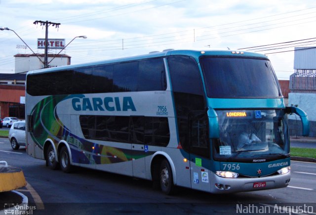 Viação Garcia 7956 na cidade de Londrina, Paraná, Brasil, por Nathan Augusto. Número da foto: #5933949.