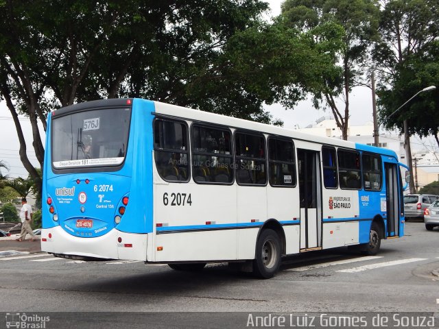 TUPI - Transportes Urbanos Piratininga 6 2074 na cidade de São Paulo, São Paulo, Brasil, por André Luiz Gomes de Souza. ID da foto: 5933738.