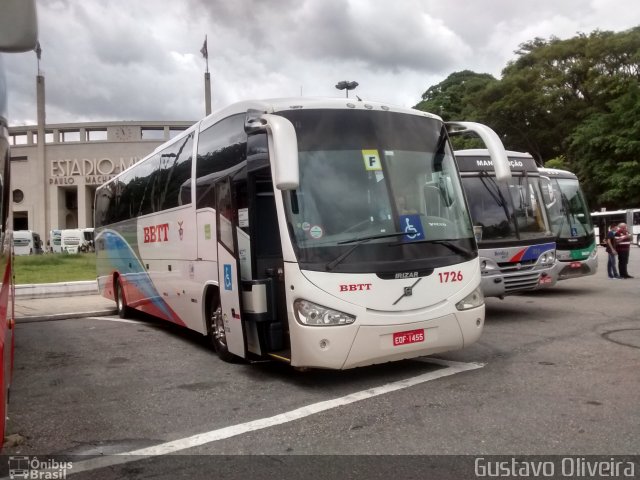 BBTT - Benfica Barueri Transporte e Turismo 1726 na cidade de São Paulo, São Paulo, Brasil, por Gustavo Oliveira. Número da foto: #5934327.