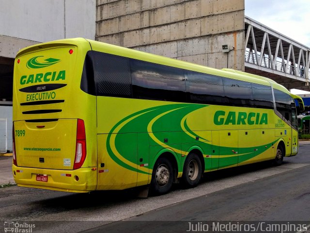 Viação Garcia 7899 na cidade de Campinas, São Paulo, Brasil, por Julio Medeiros. Número da foto: #5933849.