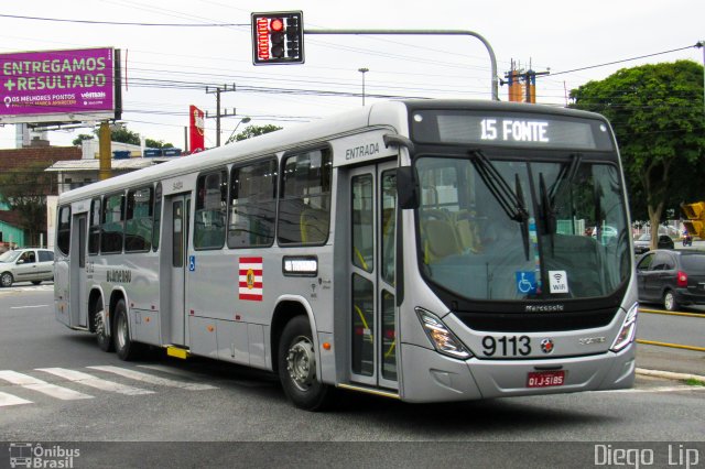 BluMob - Concessionária de Transporte Urbano de Blumenau 9113 na cidade de Blumenau, Santa Catarina, Brasil, por Diego Lip. ID da foto: 5936075.