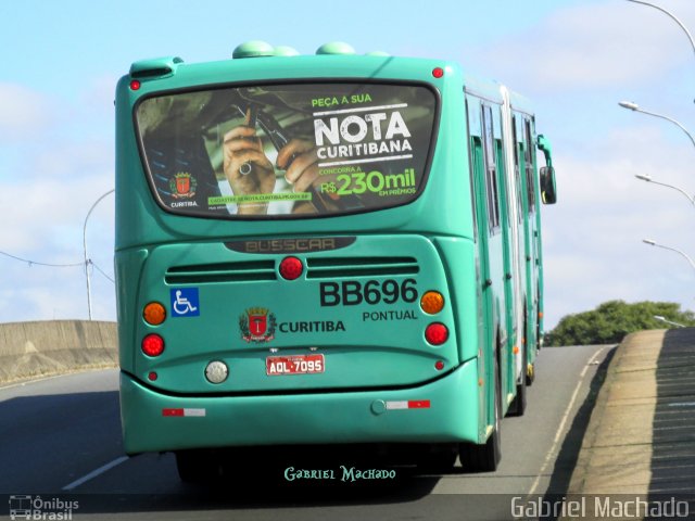 Transporte Coletivo Glória BB696 na cidade de Curitiba, Paraná, Brasil, por Gabriel Machado. Número da foto: #5934796.