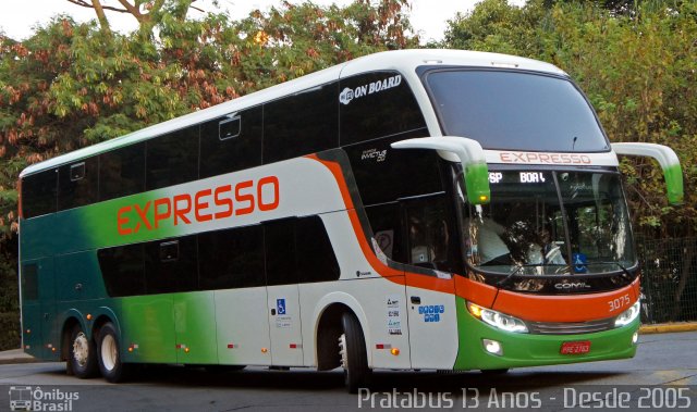 Expresso Transporte e Turismo Ltda. 3075 na cidade de São Paulo, São Paulo, Brasil, por Cristiano Soares da Silva. ID da foto: 5934999.