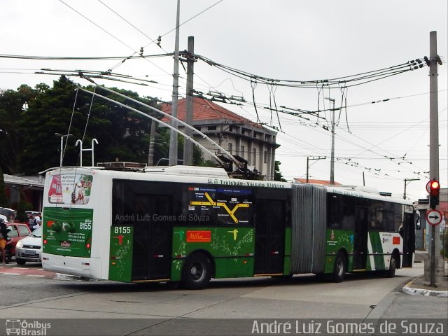 Metra - Sistema Metropolitano de Transporte 8155 na cidade de São Paulo, São Paulo, Brasil, por André Luiz Gomes de Souza. ID da foto: 5935718.