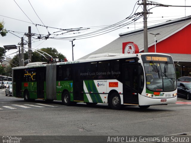 Metra - Sistema Metropolitano de Transporte 8155 na cidade de São Paulo, São Paulo, Brasil, por André Luiz Gomes de Souza. ID da foto: 5935714.