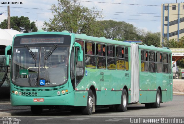 Transporte Coletivo Glória BB696 na cidade de Curitiba, Paraná, Brasil, por Guilherme Bomfim. Número da foto: #5934663.