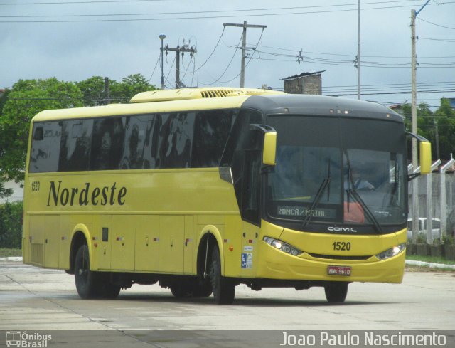 Viação Nordeste 1520 na cidade de Natal, Rio Grande do Norte, Brasil, por Joao Paulo Nascimento Silva. ID da foto: 5935963.