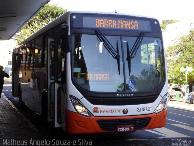 VINSAL - Viação Nossa Senhora Aparecida RJ 187.011 na cidade de Barra do Piraí, Rio de Janeiro, Brasil, por Matheus Ângelo Souza e Silva. Número da foto: #5935282.