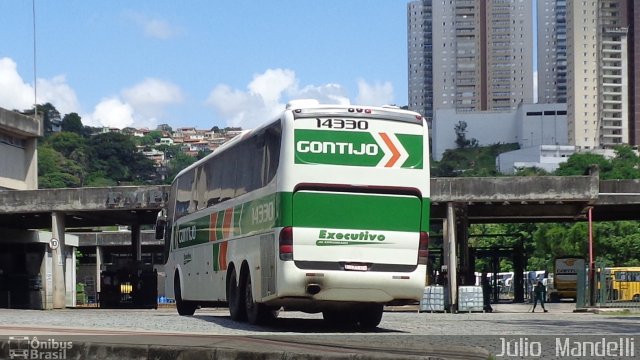 Empresa Gontijo de Transportes 14330 na cidade de Belo Horizonte, Minas Gerais, Brasil, por Júlio  Mandelli. ID da foto: 5938006.