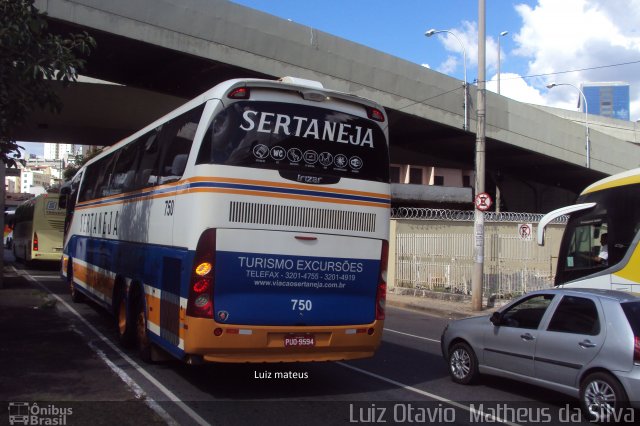 Viação Sertaneja 750 na cidade de Belo Horizonte, Minas Gerais, Brasil, por Luiz Otavio Matheus da Silva. ID da foto: 5938108.