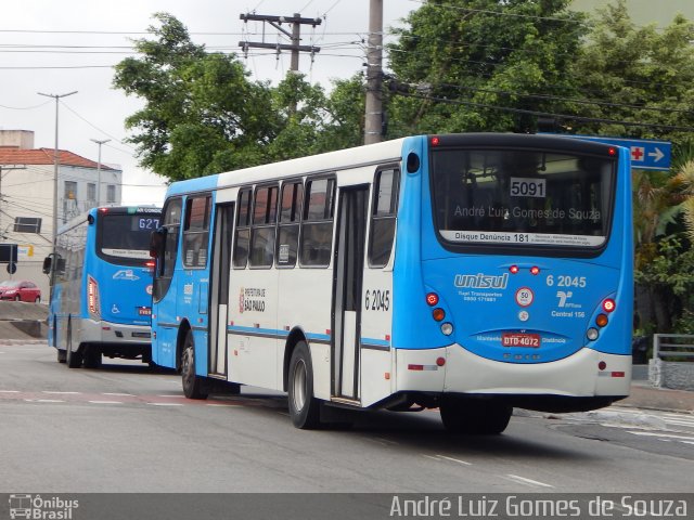 TUPI - Transportes Urbanos Piratininga 6 2045 na cidade de São Paulo, São Paulo, Brasil, por André Luiz Gomes de Souza. ID da foto: 5938682.