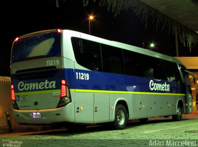Viação Cometa 11219 na cidade de Belo Horizonte, Minas Gerais, Brasil, por Adão Raimundo Marcelino. Número da foto: #5938601.