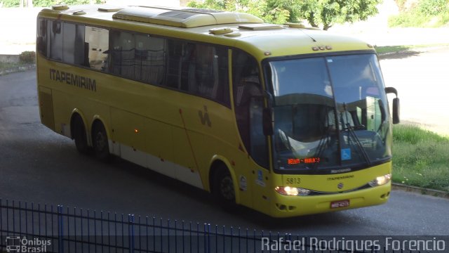 Viação Itapemirim 5813 na cidade de Aracaju, Sergipe, Brasil, por Rafael Rodrigues Forencio. ID da foto: 5936890.