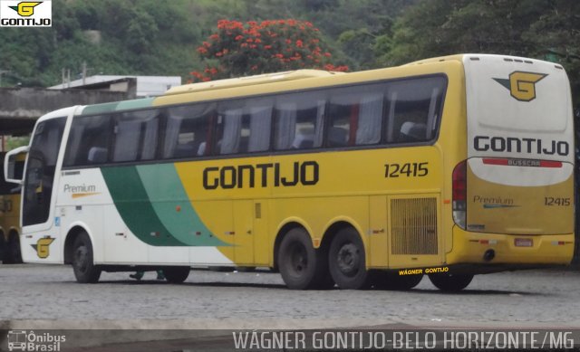 Empresa Gontijo de Transportes 12415 na cidade de Belo Horizonte, Minas Gerais, Brasil, por Wagner Gontijo Várzea da Palma-mg. ID da foto: 5937273.