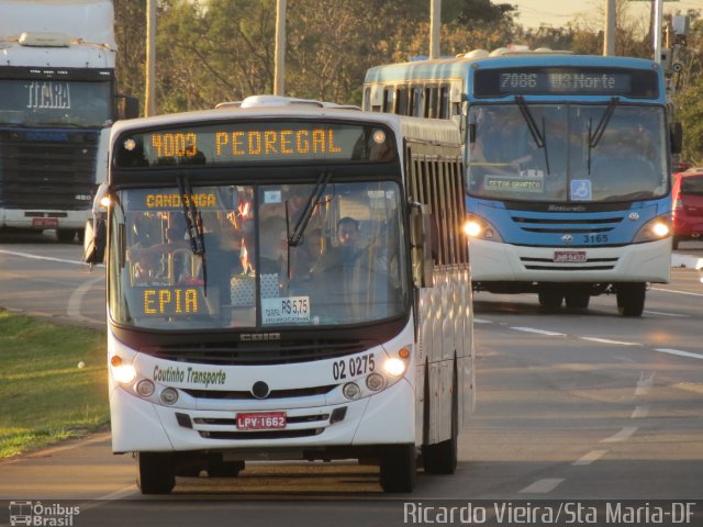 Coutinho Transporte NG 02 0275 na cidade de Santa Maria, Distrito Federal, Brasil, por Ricardo Vieira. ID da foto: 5936915.