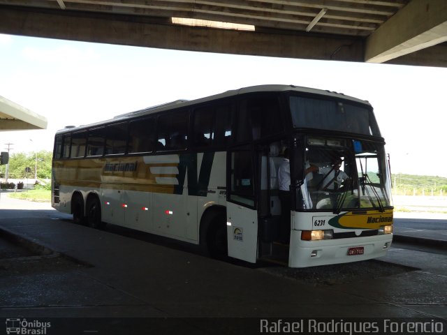 Viação Nacional 6231 na cidade de Aracaju, Sergipe, Brasil, por Rafael Rodrigues Forencio. ID da foto: 5939210.