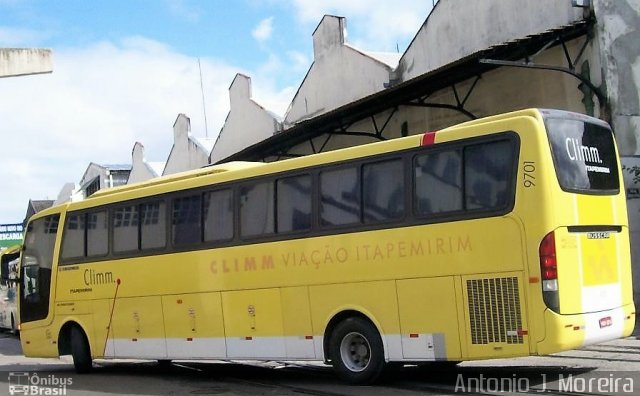 Viação Itapemirim 9701 na cidade de Rio de Janeiro, Rio de Janeiro, Brasil, por Antonio J. Moreira. ID da foto: 5940241.