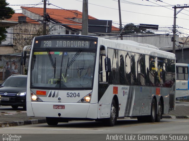 Metra - Sistema Metropolitano de Transporte 5204 na cidade de São Paulo, São Paulo, Brasil, por André Luiz Gomes de Souza. ID da foto: 5939950.