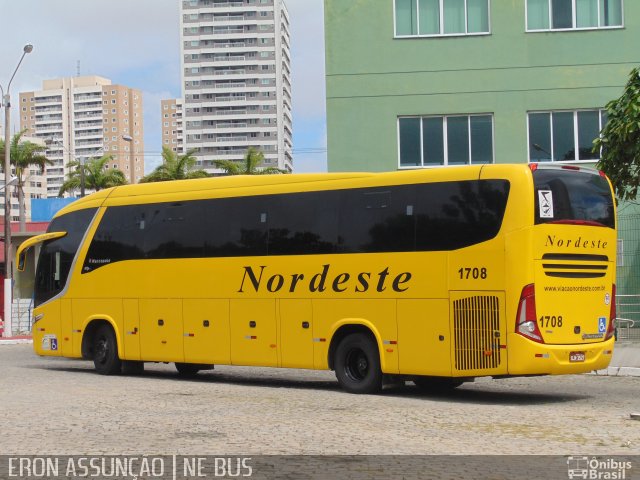 Viação Nordeste 1708 na cidade de Fortaleza, Ceará, Brasil, por Eronildo Assunção. Número da foto: #5940734.