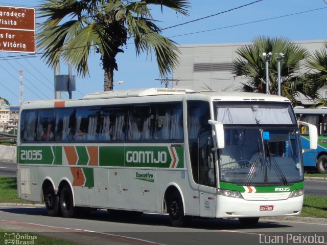 Empresa Gontijo de Transportes 21035 na cidade de Vitória, Espírito Santo, Brasil, por Luan Peixoto. ID da foto: 5941545.