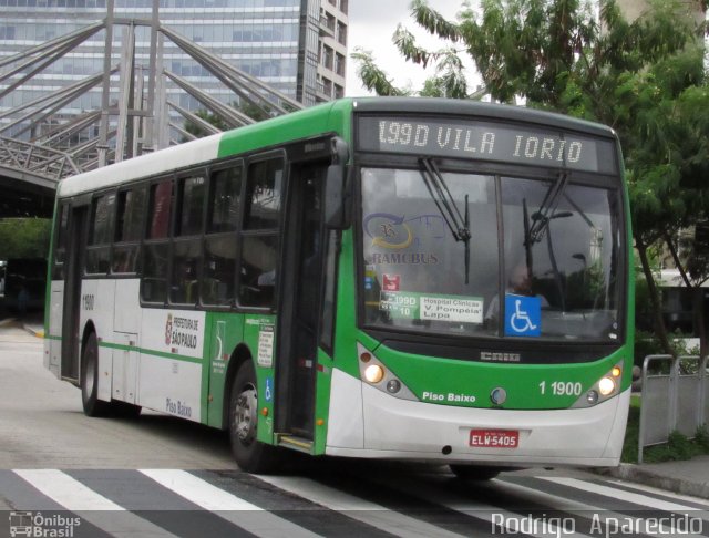 Viação Santa Brígida 1 1900 na cidade de São Paulo, São Paulo, Brasil, por Rodrigo  Aparecido. ID da foto: 5943892.