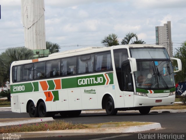 Empresa Gontijo de Transportes 21180 na cidade de Rio Verde, Goiás, Brasil, por Daniel Henrique. ID da foto: 5943371.