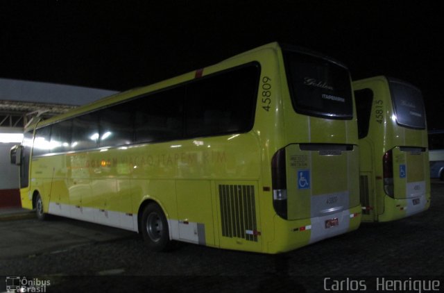 Viação Itapemirim 45809 na cidade de Campos dos Goytacazes, Rio de Janeiro, Brasil, por Carlos  Henrique. ID da foto: 5944588.