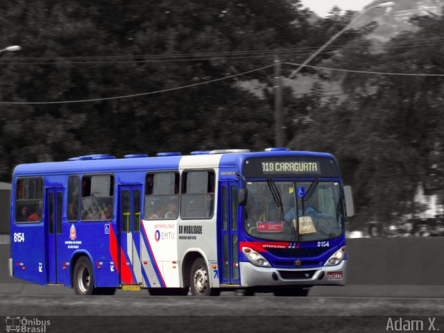 BR Mobilidade Baixada Santista 8154 na cidade de Cubatão, São Paulo, Brasil, por Adam Xavier Rodrigues Lima. Número da foto: #5942951.