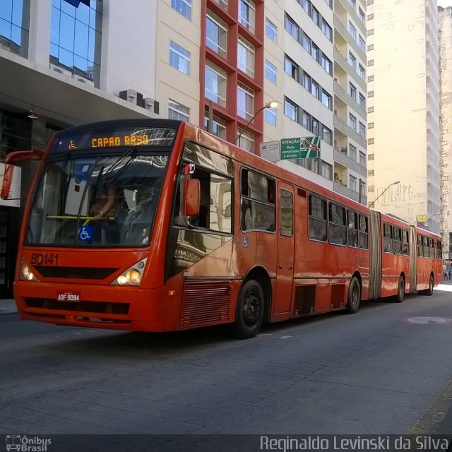 Transporte Coletivo Glória BD141 na cidade de Curitiba, Paraná, Brasil, por Reginaldo Levinski da Silva. Número da foto: #5942914.