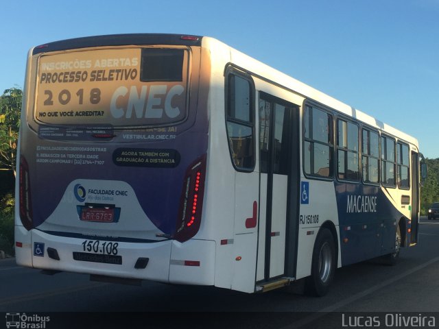 Rápido Macaense RJ 150.108 na cidade de Cabo Frio, Rio de Janeiro, Brasil, por Lucas Oliveira. Número da foto: #5943526.