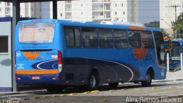 Litorânea Transportes Coletivos 5090 na cidade de São José dos Campos, São Paulo, Brasil, por Alex Ramos Ribeiro. ID da foto: 5944795.