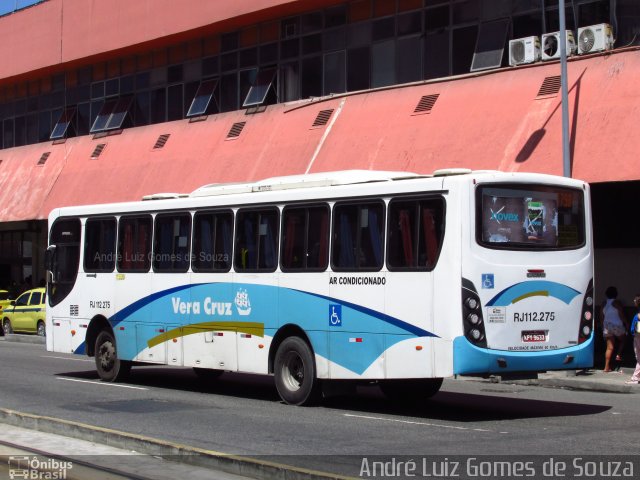 Auto Viação Vera Cruz - Belford Roxo RJ 112.275 na cidade de Rio de Janeiro, Rio de Janeiro, Brasil, por André Luiz Gomes de Souza. ID da foto: 5944540.