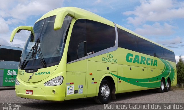 Viação Garcia 7139 na cidade de Campinas, São Paulo, Brasil, por Matheus Gabriel dos Santos. Número da foto: #5942934.