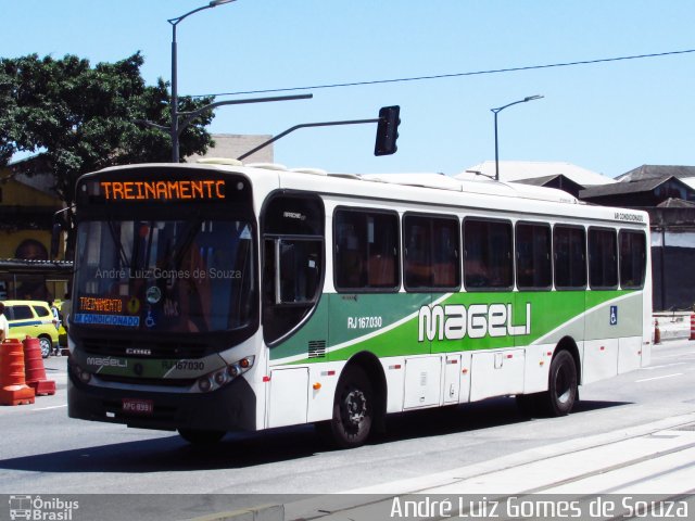 Transportes Mageli RJ 167.030 na cidade de Rio de Janeiro, Rio de Janeiro, Brasil, por André Luiz Gomes de Souza. ID da foto: 5945262.