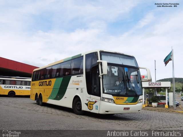 Empresa Gontijo de Transportes 12070 na cidade de João Monlevade, Minas Gerais, Brasil, por Antonio Carlos Fernandes. Número da foto: #5944946.
