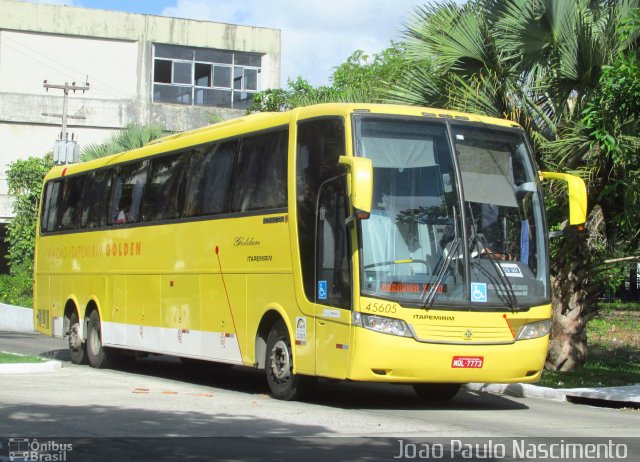 Viação Itapemirim 45605 na cidade de Recife, Pernambuco, Brasil, por Joao Paulo Nascimento Silva. ID da foto: 5945520.