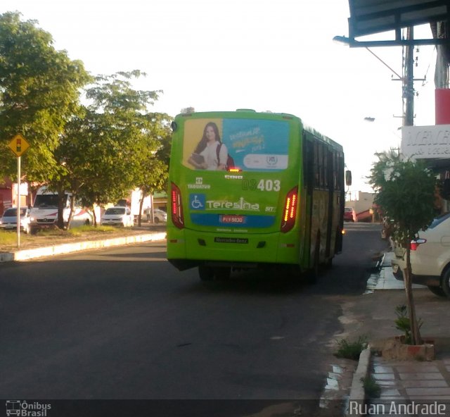 Taguatur - Taguatinga Transporte e Turismo 03403 na cidade de Teresina, Piauí, Brasil, por Ruan Silva Andrade. ID da foto: 5946252.