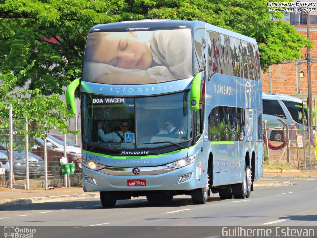 Viação Garcia 16174 na cidade de Londrina, Paraná, Brasil, por Guilherme Estevan. ID da foto: 5945837.