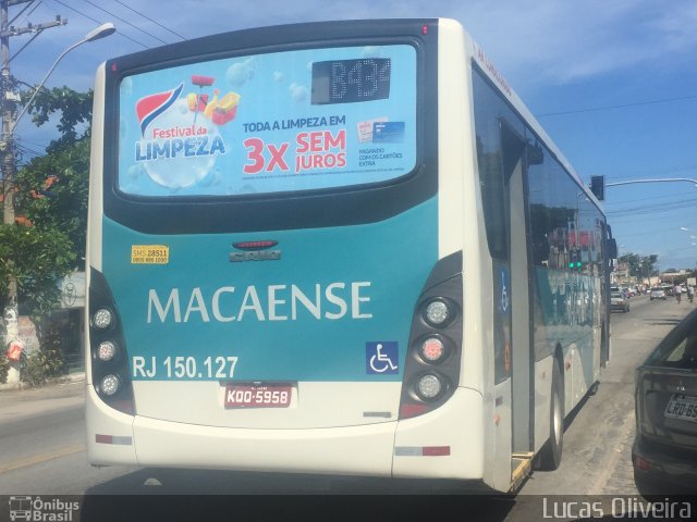 Rápido Macaense RJ 150.127 na cidade de Casimiro de Abreu, Rio de Janeiro, Brasil, por Lucas Oliveira. Número da foto: #5946574.