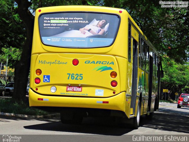 Viação Garcia 7625 na cidade de Maringá, Paraná, Brasil, por Guilherme Estevan. ID da foto: 5947620.