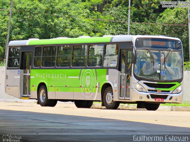 Viação Garcia 7419 na cidade de Maringá, Paraná, Brasil, por Guilherme Estevan. ID da foto: 5947618.