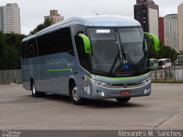 Viação Garcia 8204 na cidade de Curitiba, Paraná, Brasil, por Alexandre M.  Sanches. ID da foto: 5947979.