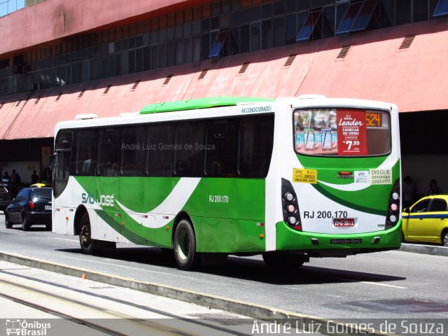 Viação São José RJ 200.170 na cidade de Rio de Janeiro, Rio de Janeiro, Brasil, por André Luiz Gomes de Souza. Número da foto: #5947202.