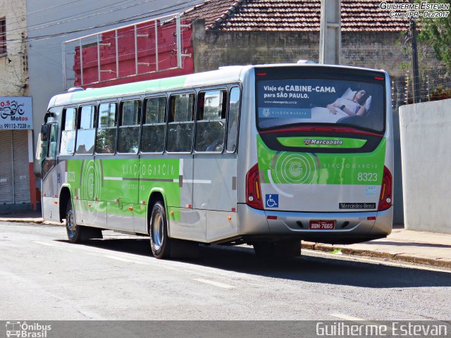 Viação Garcia 8323 na cidade de Cambé, Paraná, Brasil, por Guilherme Estevan. ID da foto: 5947611.