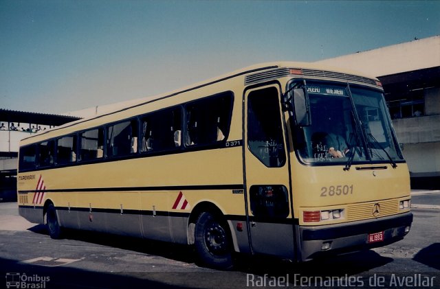 Viação Itapemirim 28501 na cidade de Rio de Janeiro, Rio de Janeiro, Brasil, por Rafael Fernandes de Avellar. ID da foto: 5949580.