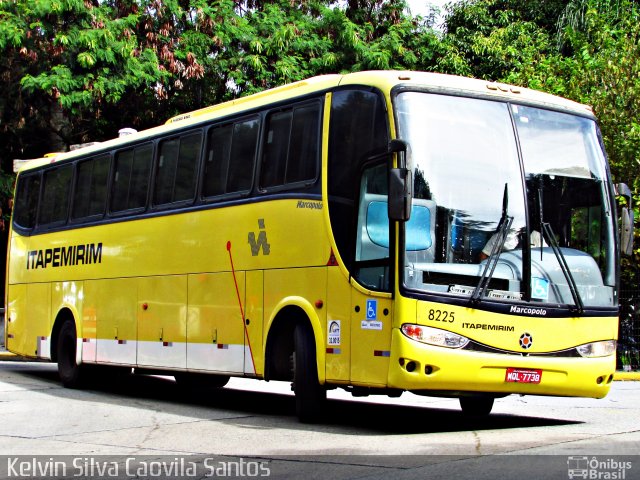 Viação Itapemirim 8225 na cidade de São Paulo, São Paulo, Brasil, por Kelvin Silva Caovila Santos. ID da foto: 5949528.