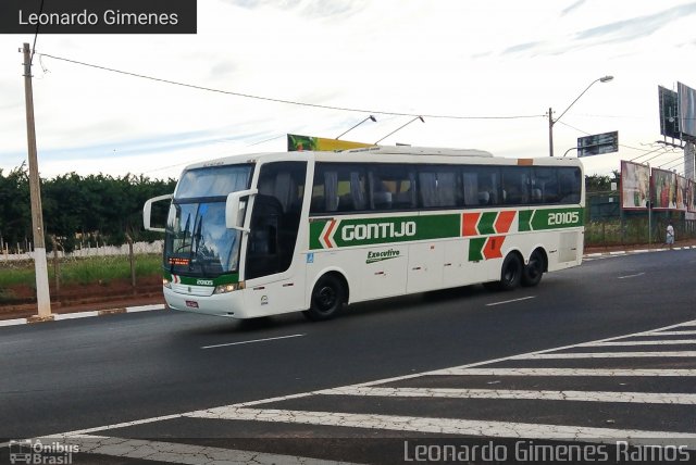 Empresa Gontijo de Transportes 20105 na cidade de Franca, São Paulo, Brasil, por Leonardo Gimenes . Número da foto: #5913407.