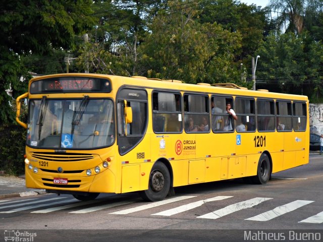 Viação Leme 1201 na cidade de Jundiaí, São Paulo, Brasil, por Matheus Bueno. ID da foto: 5914341.